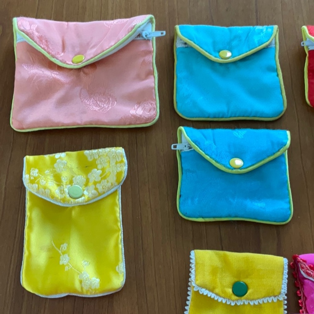 Colorful Fabric Pouch Set - Picture 2 of 6